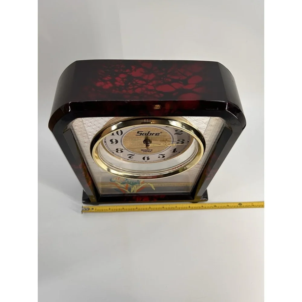 Vintage Sabre Decorative Mantle Clock Made In Japan Quartz Clock